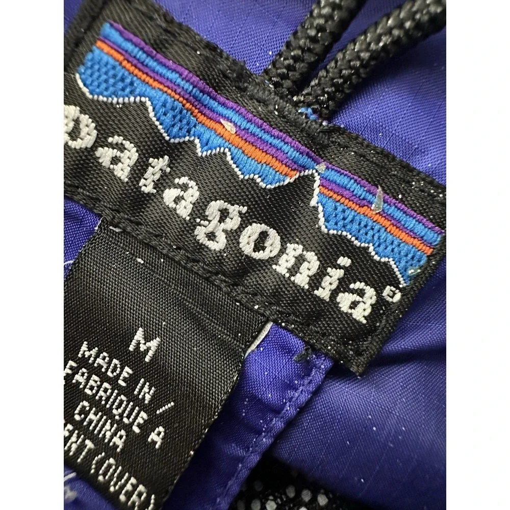 Patagonia Hooded Rain Coat Jacket Mens Médium Full Zip Outdoor Athletic - Picture 3 of 9